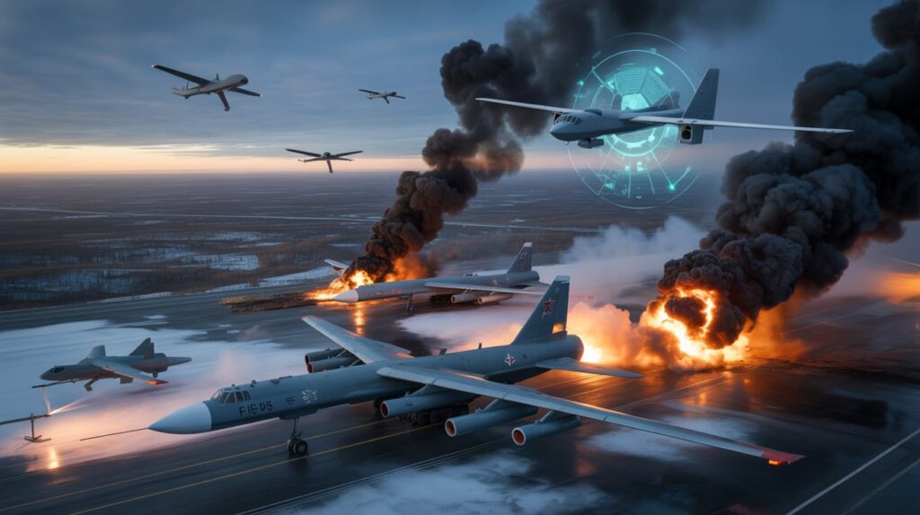 German Officials Ukrainian Strike Damaged 10% of Russia's Strategic Bomber Fleet