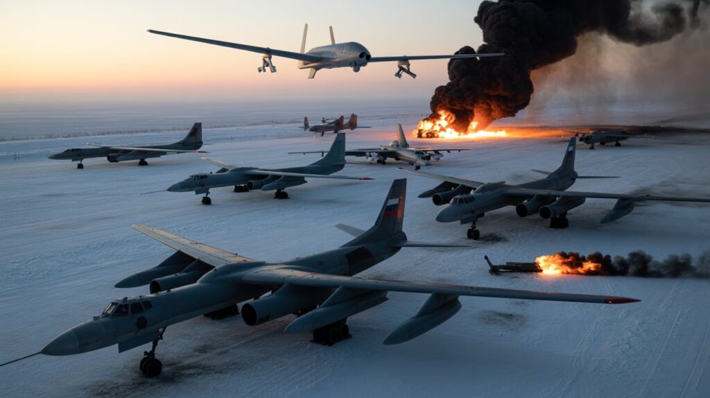 German Officials Ukrainian Strike Damaged 10% of Russia's Strategic Bomber Fleet