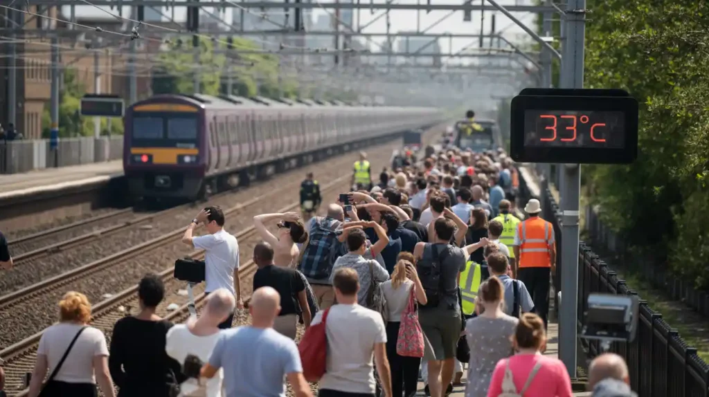 Hundreds of Passengers Walk Tracks After Major Disruption