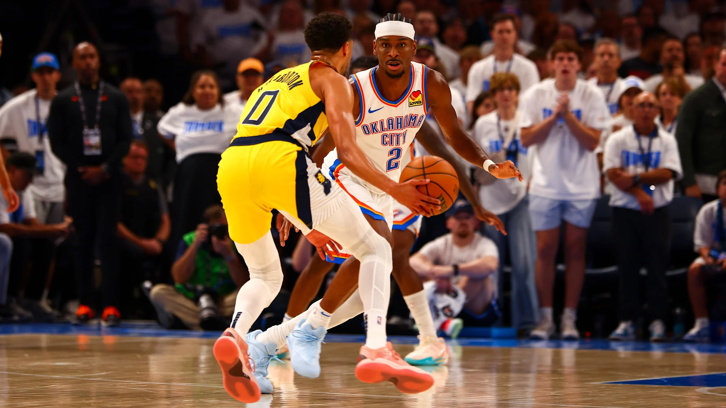Pacers vs. Thunder Game 7: A Championship Showdown for the Ages Shai Gilgeous-Alexander vs. Tyrese Haliburton in a Finals Game 7 will be special. (Photo by Zach Beeker/NBAE via Getty Images) (NBAE via Getty Images)