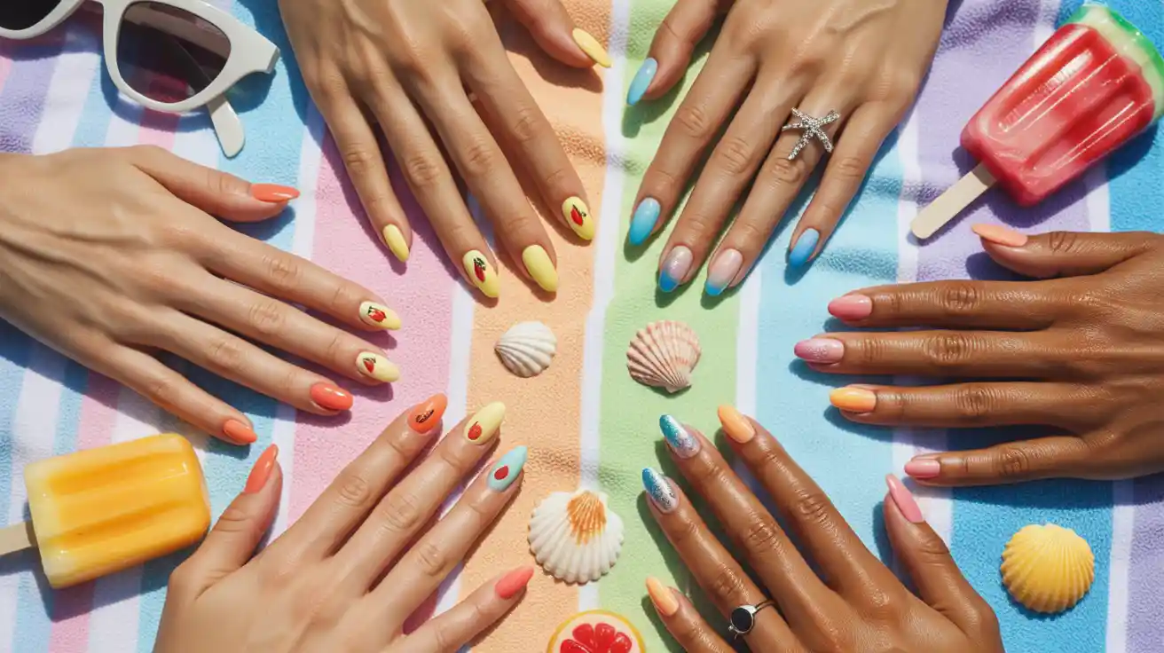 July Manicure Ideas That Are Hotter Than the Summer Sun