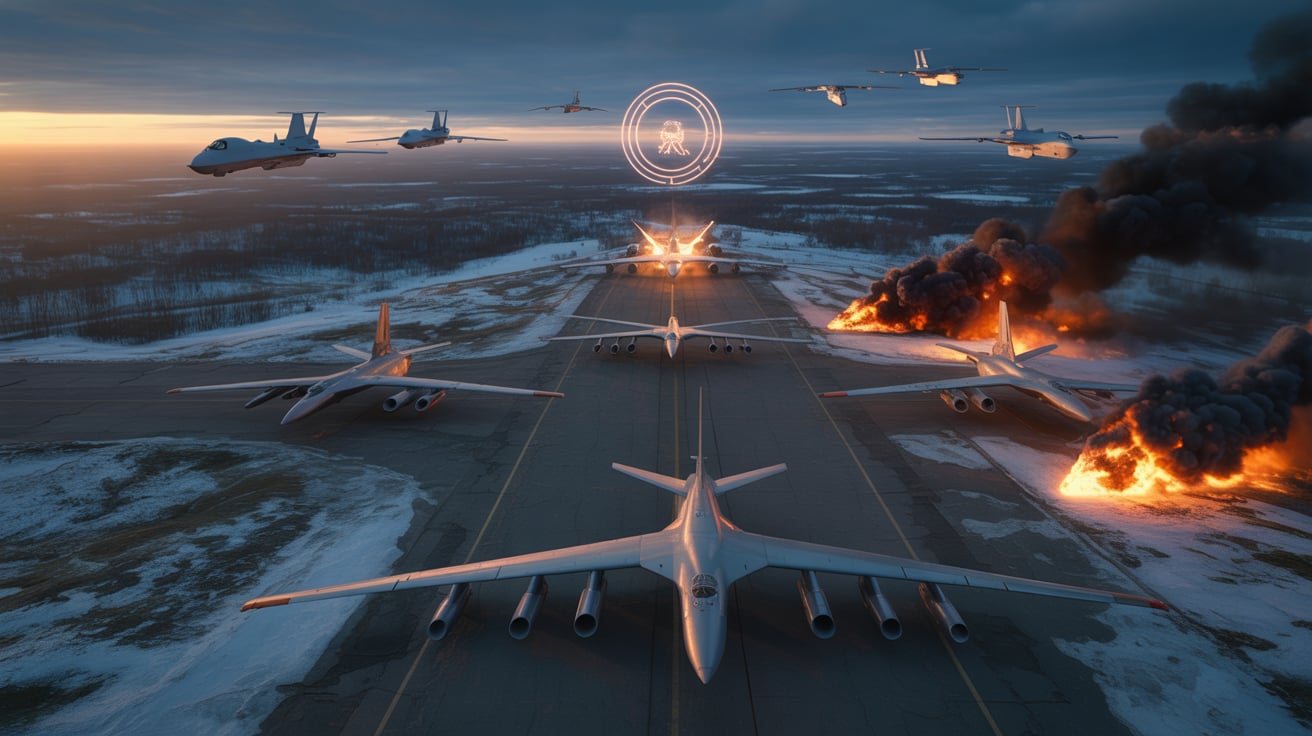 German Officials Ukrainian Strike Damaged 10% of Russia's Strategic Bomber Fleet