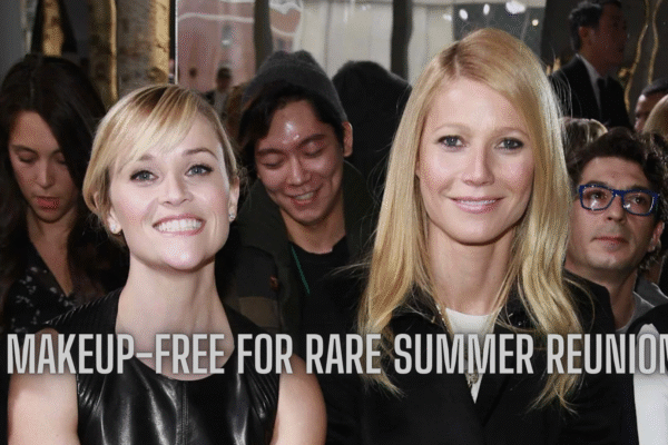 Makeup-Free for Rare Summer Reunion